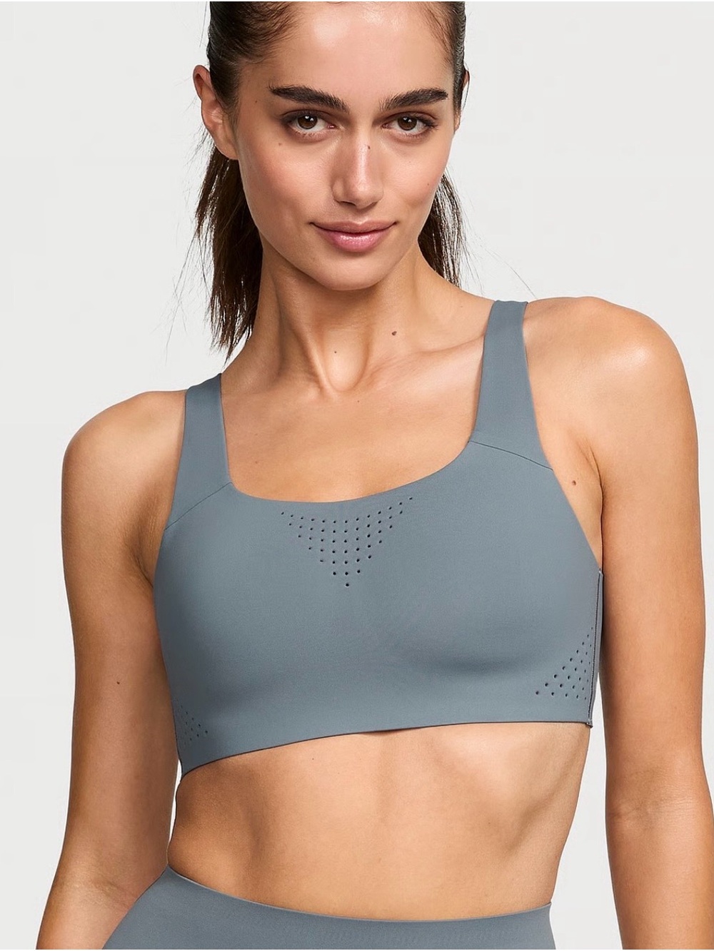 Victoria's Secret VSX Featherweight Max Sports Bra 36DD - Dark Steel